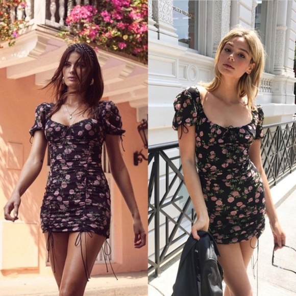 NWT For Love and Lemons Biscotti Mini Dress
